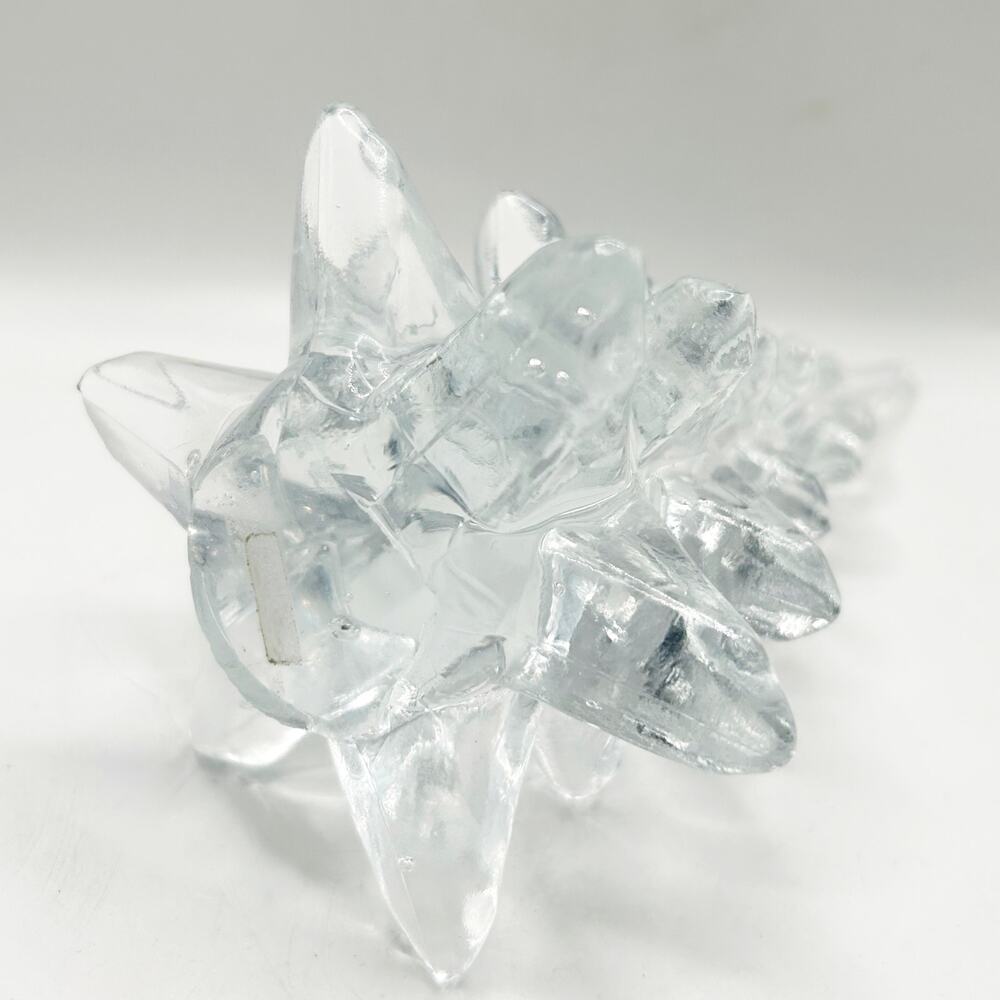 Vintage Crystal Glass Christmas Tree 8” Tall Clear Glass Figurine EUC - Picture 4 of 7